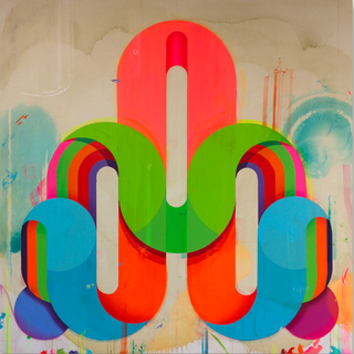Nick Grindrod, Second Sun, 2023 contemporary Painting by the British Artist.