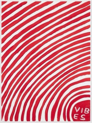 David Shrigley, Vibes, 2018 contemporary Print by the British Artist.