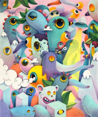 Oscar Llorens, Imagination, 2024 contemporary Works on Paper by the Spanish Artist.