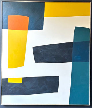 François Bonnel, Between 2 Points, 2020 contemporary Painting by the French Artist.