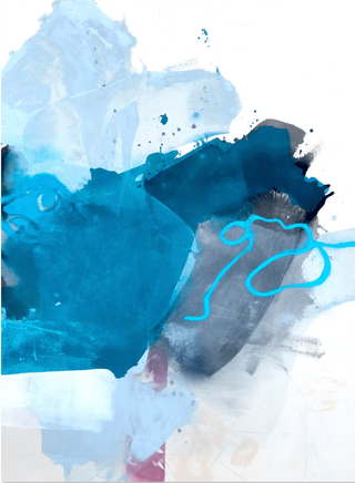 Melissa Herrington, Impossibly winged, weaved in and out of sight, 2022 contemporary Painting by the American Artist.