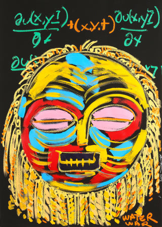 Bradley Theodore, Water, 2017 contemporary Works on Paper by the Caribbean Artist.