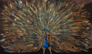 Simafra, Il re dei giardini (The King of the Gardens), 2016/2017 contemporary Painting by the Italian Artist.