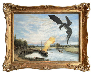 The Connor Brothers, Firestarter, 2025 contemporary Painting by the British Artist.