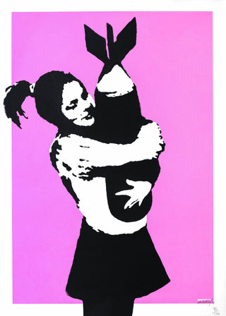 Banksy, Bomb Hugger (Signed), 2003 contemporary Print by the British Artist.