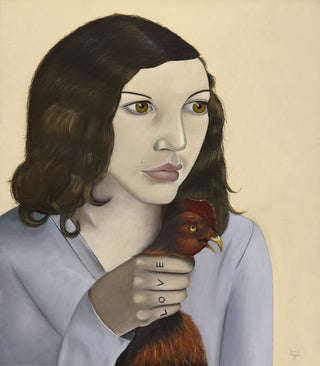 Ross Muir, Girl With..., 2022 contemporary Painting by the British Artist.