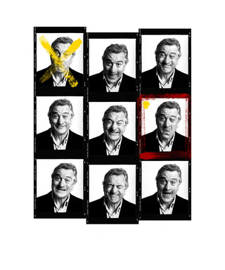Andy Gotts, Robert De Niro Contact Sheet, 2015 contemporary Print by the British Artist.