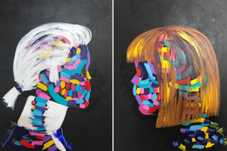 Bradley Theodore, Karl & Anna, 2017 contemporary Painting by the Caribbean Artist.