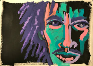 Bradley Theodore, Bob Marley, 2017 contemporary Works on Paper by the Caribbean Artist.