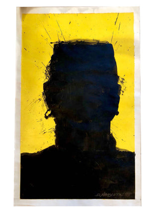Richard Hambleton, Shadow Portrait, 1999 contemporary Works on Paper by the Canadian Artist.