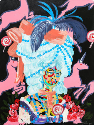 Bradley Theodore, Unicorn, 2017 contemporary Painting by the Caribbean Artist.