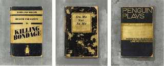 Harland Miller, Health and Safety, Theres No Business, On me Not in Me, 2015 contemporary Print by the British Artist.