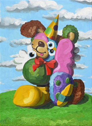 Brent Estabrook, Wonky, 2024 contemporary Painting by the American Artist.