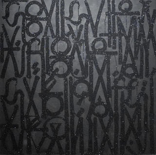 RETNA, Ancient Script, 2025 contemporary Painting by the American Artist.