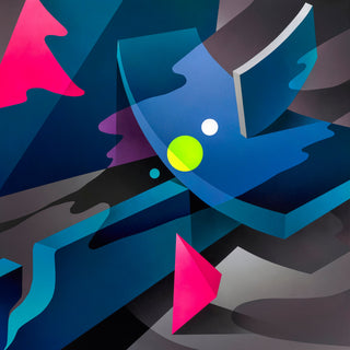 Mikael B, Night Light #3, 2015 contemporary Painting by the Danish Artist.