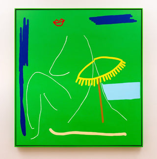 bErto, The Beach House, 2021 contemporary Painting by the American Artist.