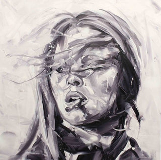 Paul Wright, Brigitte Bardot, 2023 contemporary Painting by the British Artist.