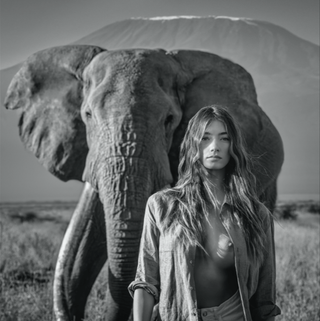 David Yarrow, Lenora, 2020 contemporary Print by the British Artist.