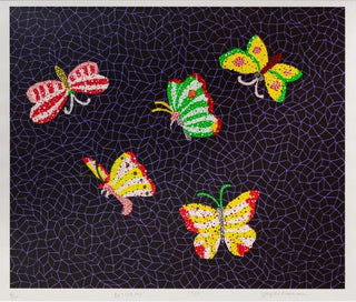 Yayoi Kusama, Butterfly, 1985 contemporary Print by the Japanese Artist.
