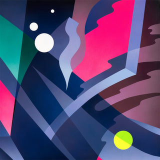 Mikael B, Night Drive #1, 2018 contemporary Painting by the Danish Artist.