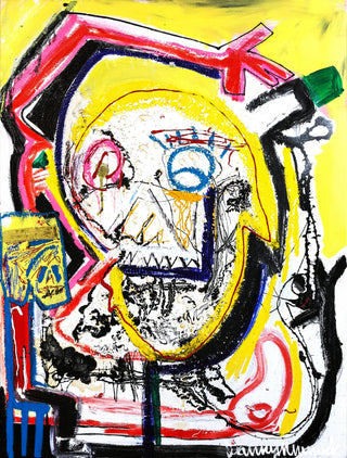 Danny Minnick, Sit Around and Wait for What, 2017 contemporary Painting by the American Artist.