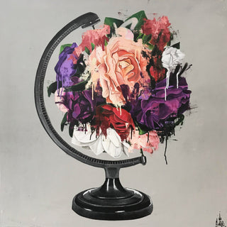 Sage Barnes, A World Of difference, 2018 contemporary Painting by the American Artist.