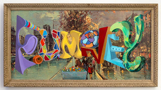 Wayne White, F. U. MONEY, 2016 contemporary Print by the American Artist.