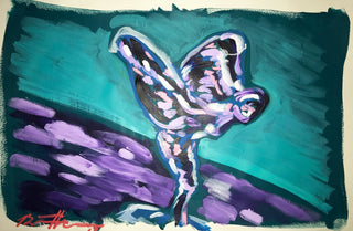Bradley Theodore, Spirit of Ecstasy Purple, 2017 contemporary Print by the Caribbean Artist.