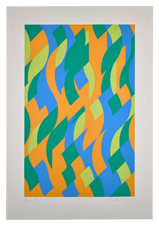 Bridget Riley, Sylvan, 2000 contemporary Print by the British Artist.