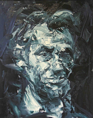 Paul Wright, Abe, 2015 contemporary Painting by the British Artist.