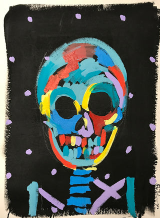 Bradley Theodore, Purple Dots, 2016 contemporary Print by the Caribbean Artist.
