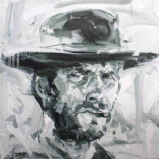 Paul Wright, Clint Eastwood, 2016 contemporary Painting by the British Artist.