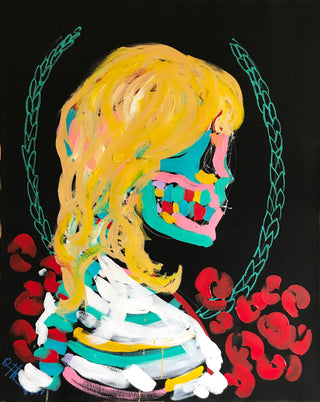 Bradley Theodore, Roman Roses, 2017 contemporary Works on Paper by the Caribbean Artist.