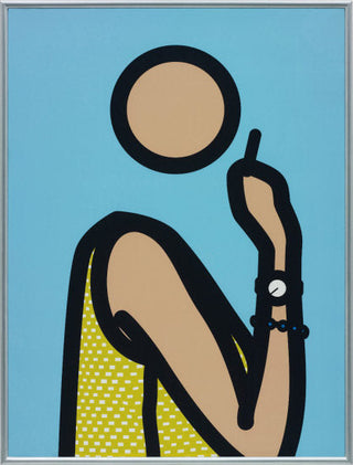 Julian Opie, Ruth with Cigarette 2, 2005 contemporary Works on Paper by the British Artist.
