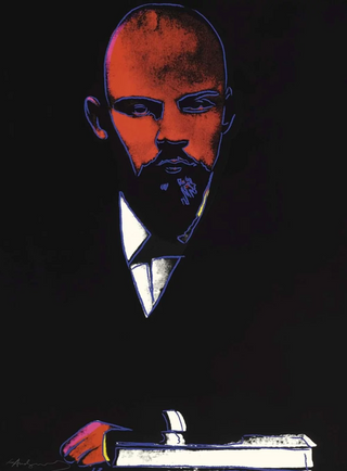 Andy Warhol, Lenin (Black), 1987 contemporary Print by the American Artist.