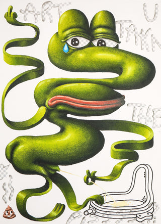 Sebastian Chaumeton, Art You Taking the Piss?, 2019 contemporary Painting by the British Artist.