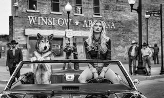 David Yarrow, Well, I'm A-Standin' On A Corner In Winslow, Arizona, 2022 contemporary Works on Paper by the British Artist.