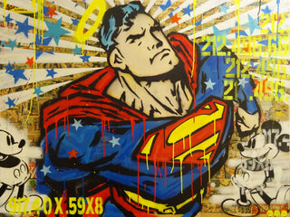 Layer Cake, Superman, 2017 contemporary Painting by the American Artist.