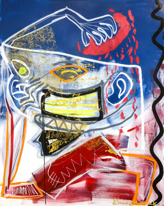 Danny Minnick, Bull in a China Shop, 2017 contemporary Painting by the American Artist.