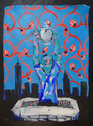 Bradley Theodore, US Open 1, 2016 contemporary Works on Paper by the Caribbean Artist.