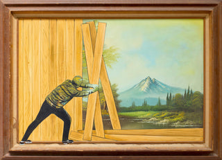 Mr Brainwash, Fence, 2018 contemporary Painting by the French Artist.