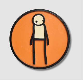 Stik, Plaque (Orange), 2011 contemporary Sculpture by the British Artist.