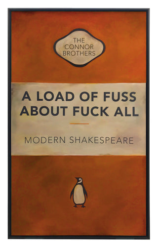 The Connor Brothers, A Load Of Fuss About Fuck All Orange, 2019 contemporary Painting by the British Artist.