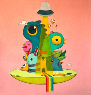 Oscar Llorens, Village 02, 2023 contemporary Works on Paper by the Spanish Artist.