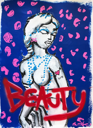 Bradley Theodore, Beauty, 2016 contemporary Works on Paper by the Caribbean Artist.