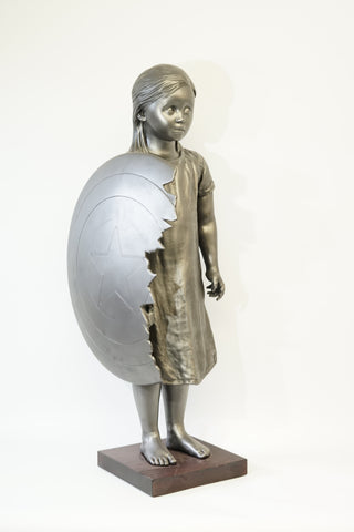 Schoony, Shield (Graphite), 2020 contemporary Sculpture by the British Artist.