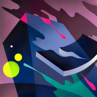 Mikael B, Night Drive #2, 2018 contemporary Painting by the Danish Artist.