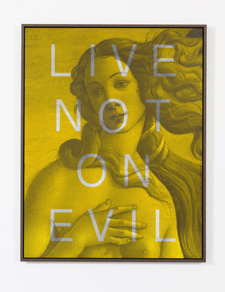 Massimo Agostinelli, Live Not On Evil, 2020 contemporary Sculpture by the Italian Artist.