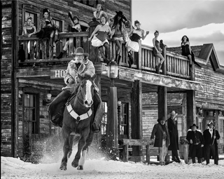 David Yarrow, Mamas Don’t Let Your Babies Grow Up To Be Cowboys, 2022 contemporary Print by the British Artist.