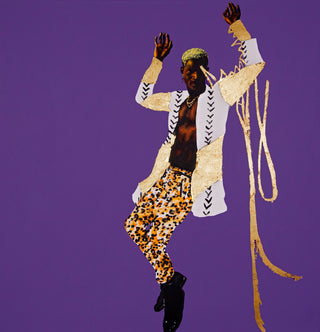 Dawn Okoro, Politics of Dancing, 2022 contemporary Painting by the Nigerian-American Artist.